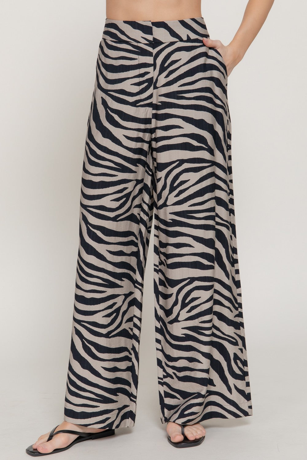 Zebra Flowy Pants