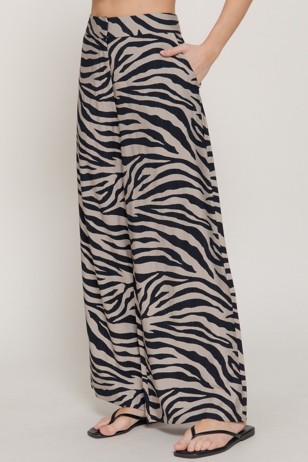 Zebra Flowy Pants